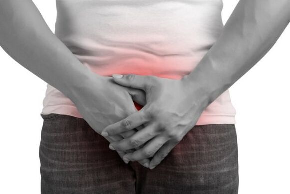 prostatitli bir erkekte ağrı